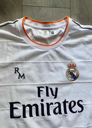 Футболка real madrid cristiano ronaldo 7 fly emirates xxl белая | официальный мерч real madrid