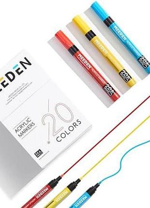Акриловые маркеры meeden 20 цветов