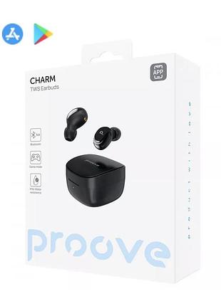 Бездротові навушники блютуз proove charm tws (app)
