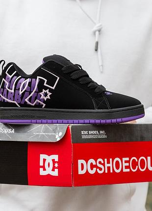 Dc shoes court graffik black purple