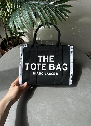 Сумка marc jacobs small tote bag black чорна