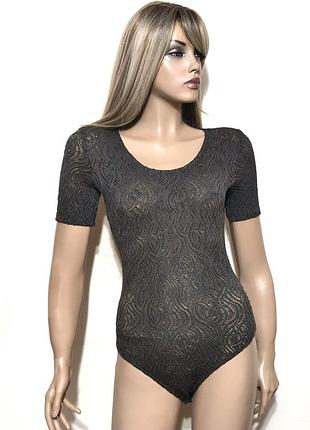 Wolford кружевной боди с шиммером/0000h/