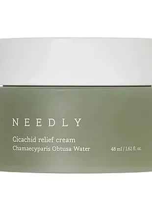 Заспокійливий крем для обличчя з центеллою needly cicachid relief cream (48 мл)