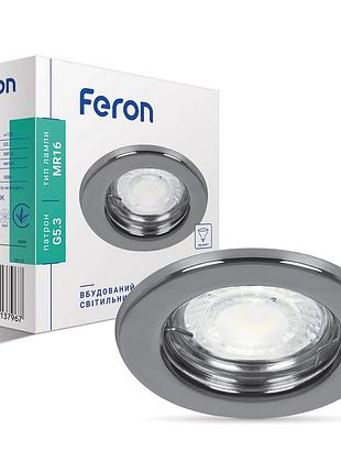 Встроенный светильник feron dl10 под лампу хром