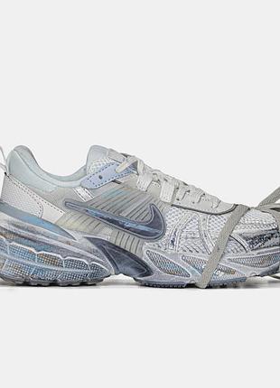 Жіночі білі кросівки nike v2k runtekk white blue custom х ейр макс 40