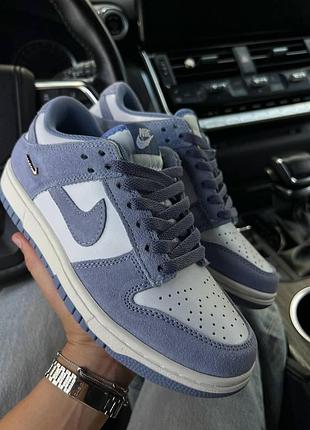 Женские фиолетовые кроссовки nike sb dunk low mini swoosh sail world indigo х данк 38