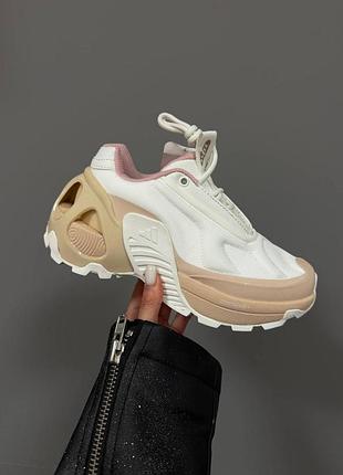 Белые женские кроссовки adidas edge white beige х эдж 41