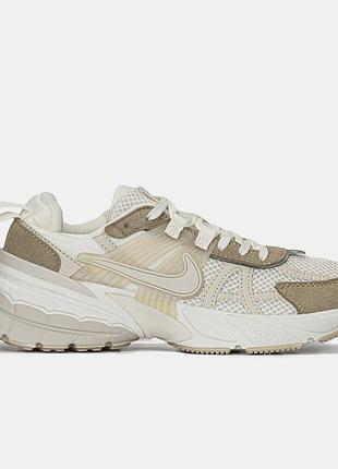 Женские бежевые кроссовки nike v2k runtek beige white х эйр макс 41