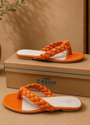 Cassis braided leather slide sandals