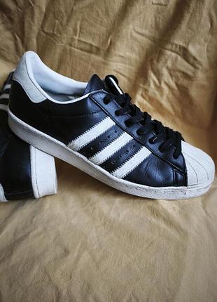 Чоловічі шкіряні оригінальні кросівки adidas superstar.розмір45,5