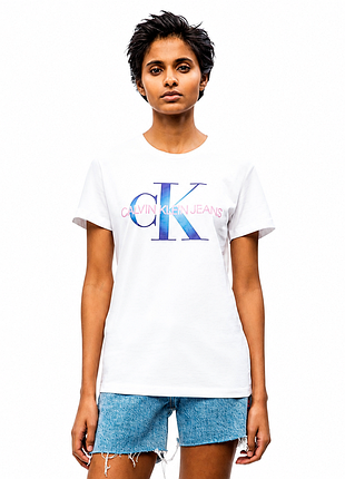 Женская белая футболка calvin klein jeans размер xs