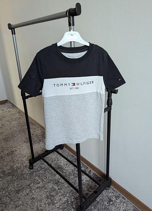 Футболка tommy hilfiger 6-7 базовая серая