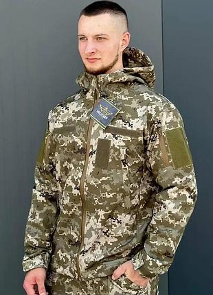Куртка softshell софтшелл пиксель всу