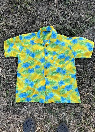 Вінтажна хавайська сорочка roundy bay vintage «floral hawaiian»