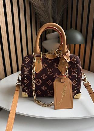 Louis speedy mini trunk premium брендовая мини сумочка луи люкс