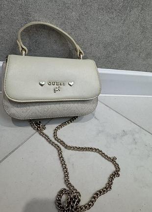 Сумка жіноча guess тілесного/ бежевого кольору