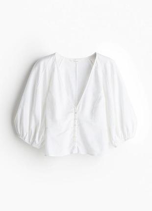Лляна блуза,сорочка h&m