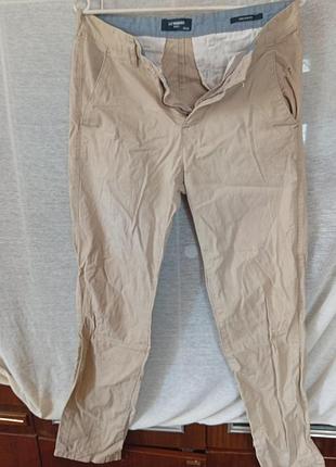 Мужские бежевые брюки чинос lc waikiki basic slim fit р. 28/32 (xs/s)