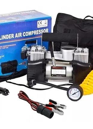Автомобильный компрессор двухпоршневой air compressor 12v 628-4x4