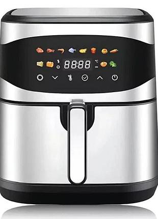 Аерофритюрниця hoffmans hm-788 12 л • мультипіч-аерогриль hoffmans hm-788 2400 вт із двома тенами та 12 програмами