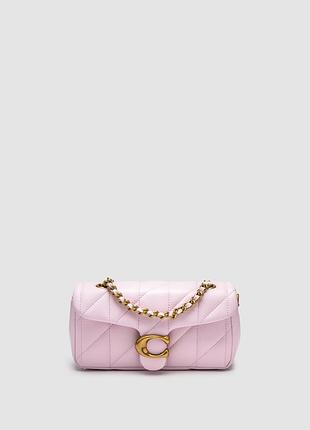 💎 coach tabby shoulder bag 20 with quilting pink/gold