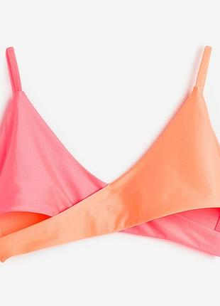 Верхня частина купальника із вирізами по бокам для дівчинки h&m 1147387-001 134-140 см (8-10 years) різнобарвний
