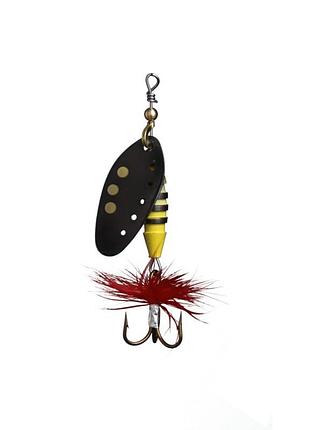 Блесна-вертушка myran sting 7г black (6511-09) – вращающаяся блесна на щуку, окуня, форель и голавля
