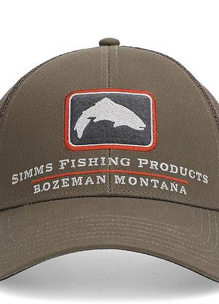 Кепка simms trout icon trucker hickory