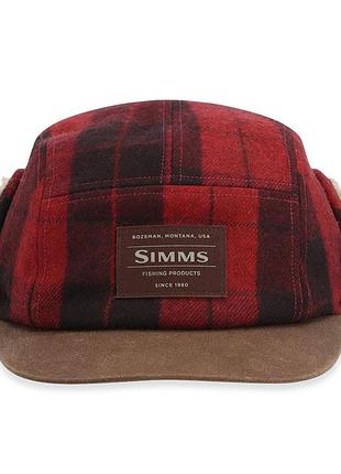 Шапка simms coldweather cap red buffalo plaid s/m (13817-615-2030)