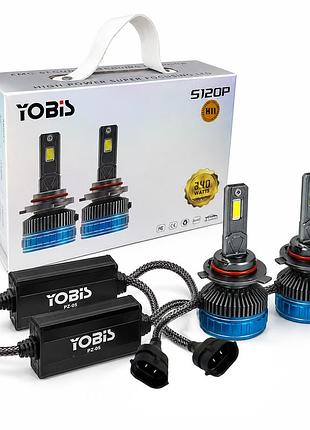 Штатные led лампы h11 светодиодные yobis s120p цоколь h11 мощность 120w 15000lm 6000k белый 12-24v canbus