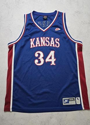 Баскетбольна майка vintage 1995 nike paul pierce #34 kansas jayhawks jerse