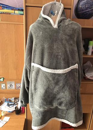 Меховушка, плюшева туника, кофта, худи, xl-2xl, слип, пижама. bedsure