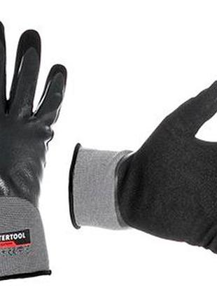 Рукавичка intertool-storm двошарова нітрилова пориста 10" (sp-0190)