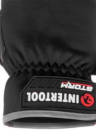 Перчатка intertool-storm из спандекса антискользящие touchscreen 10" (sp-0182) 3