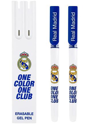 Ручка гелевая "пиши-стирай" kite real madrid rl26-069, синяя, 2 шт. в пенале