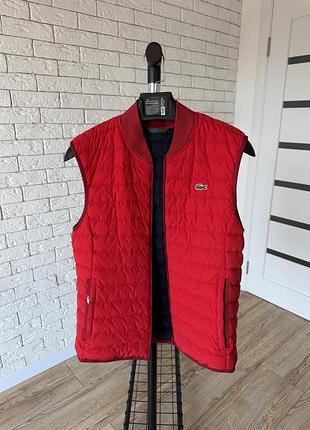 Жилетка безрукавка lacoste lightweight water resistant puffer оригінал