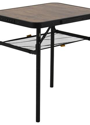 Стол bo-camp garland 60x45 cm black/wood look (1404195)