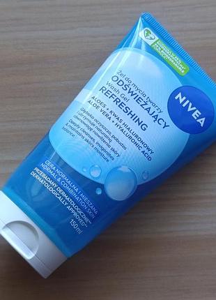 Освежающий гель для умывания nivea для нормальной и комбинированной кожи, 150 мл