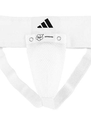 Защита паха для мужчин adidas с лицензией wkf | белый | adibp06wkf
