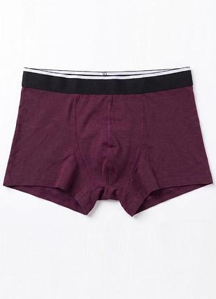 Боксери для чоловіків труси primark модал/бавовна бордові xs