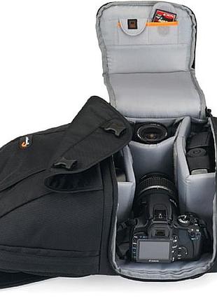Фоторюкзак lowepro fastpack 200 black профессиональный многофункциональный черный