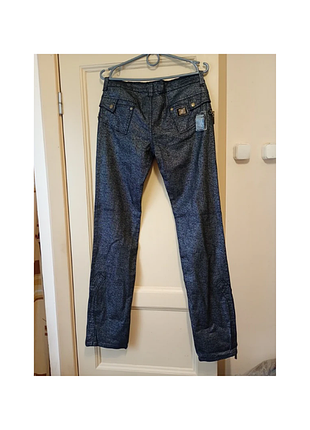 Продам новые винтажные женские глиттерные джинсы/брюки diesel kulter, made in italy, размер 28