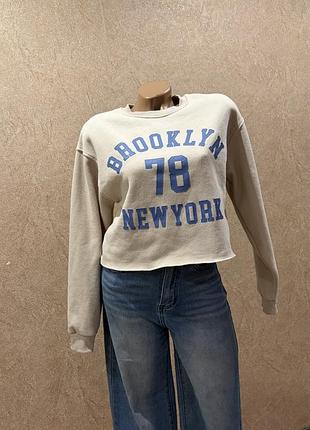 Свитшот stradivarius “brooklyn 78 new york” розмір xs