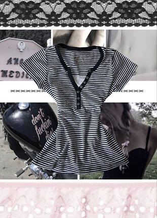 Приталенная футболка downtown opium винтаж y2k с кружевом coquette vintage opium sk8 bimbo топ в утяжеление готика lolitta downtown у2k винтаж гранж