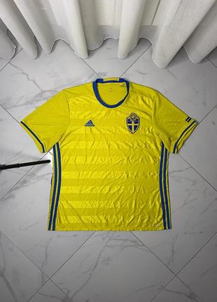 Оригінальна футболка збірної швеції adidas euro 2016 / climacool / розмір xl