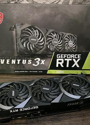 Видеокарта rtx 3090 24gb msi ventus 3x oc gddr6x б/у