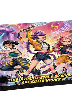 Детский нейлоновый школьный пенал кейпоп охотники на демонов kpop demon hunters 011