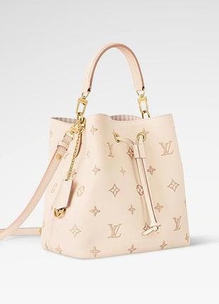 🩷👜louis néonoé mm premium натуральная кожа брендовая сумка торба люкс пудра беж