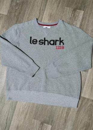 Мужской серый свитшот le shark , размер xl .