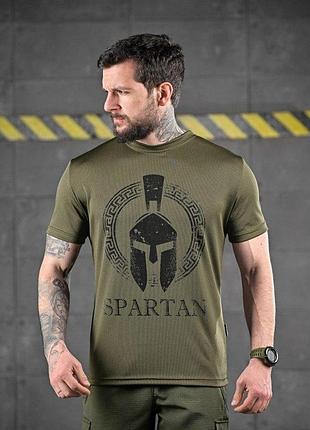 Тактична потоотводяща футболка oblivion spartan олива дл6583
